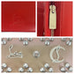 Christian Louboutin Tri-fold wallet leather Beige Champagne Silver Studs Rubifold Wallet