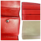 Christian Louboutin Tri-fold wallet leather Beige Champagne Silver Studs Rubifold Wallet
