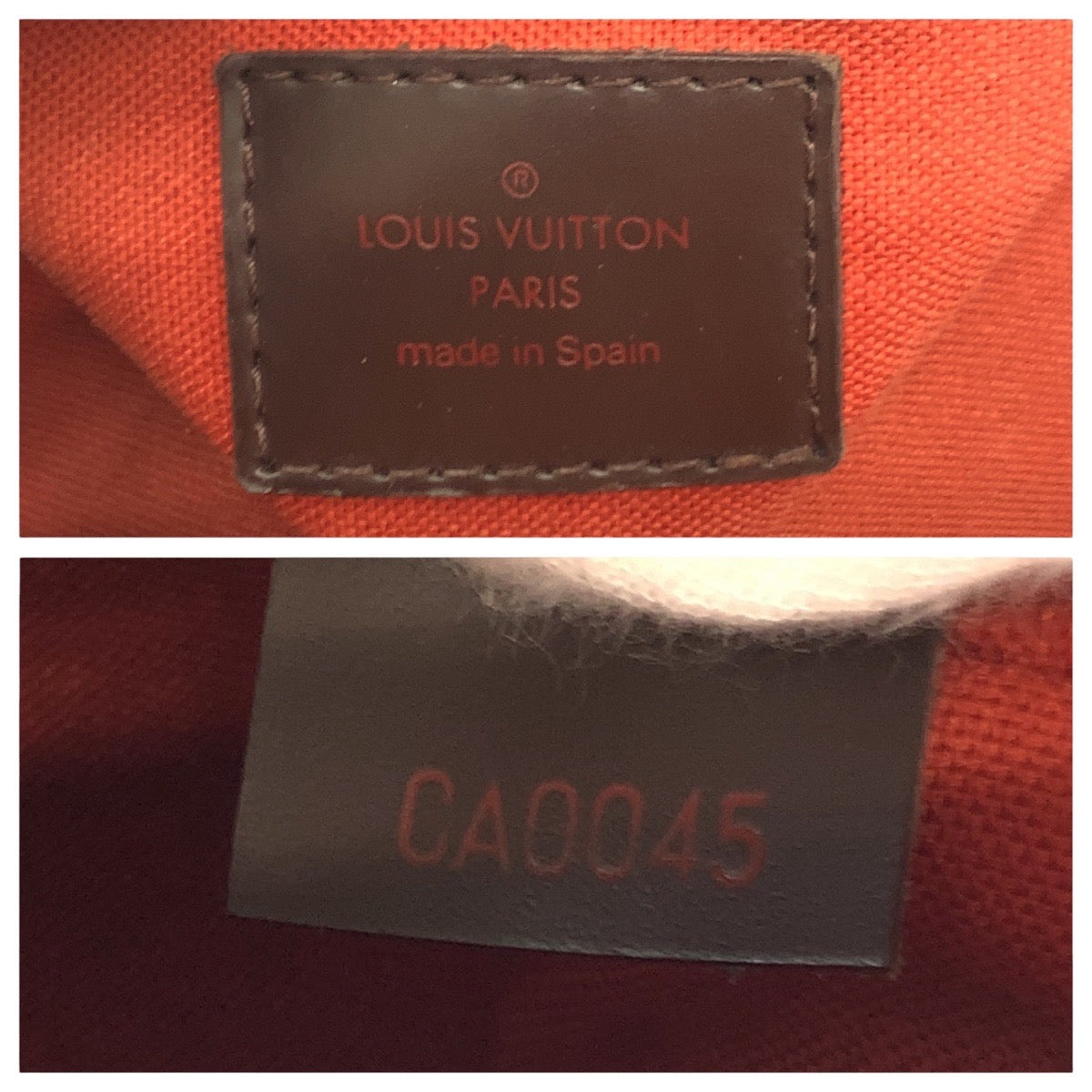 LOUIS VUITTON Tote Bag N41434 PVC Brown gold Damier Rivera MM