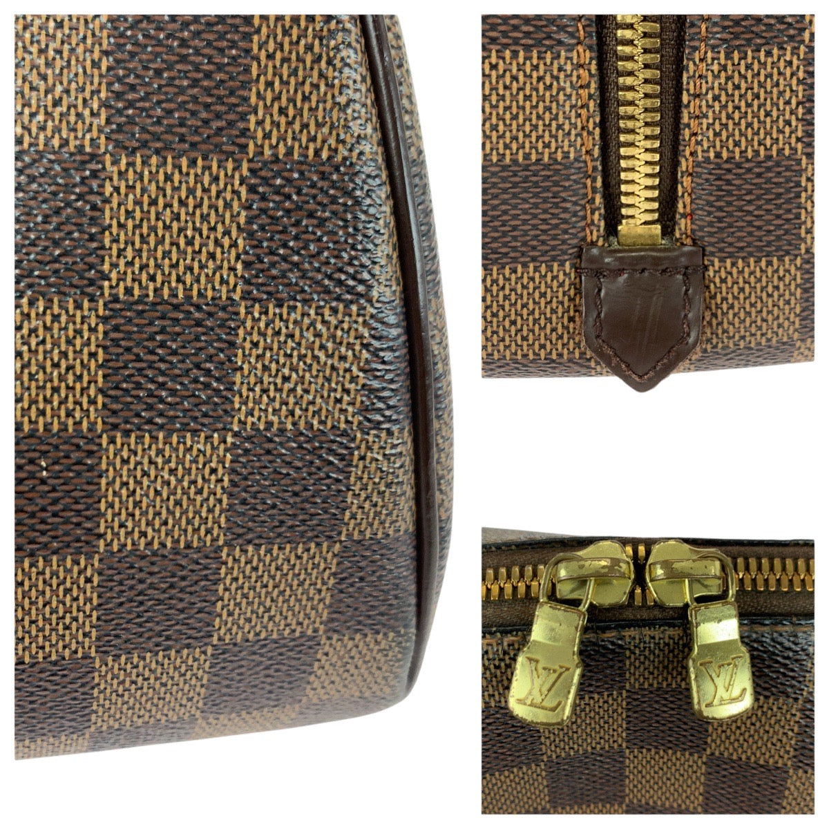 LOUIS VUITTON Tote Bag N41434 PVC Brown gold Damier Rivera MM