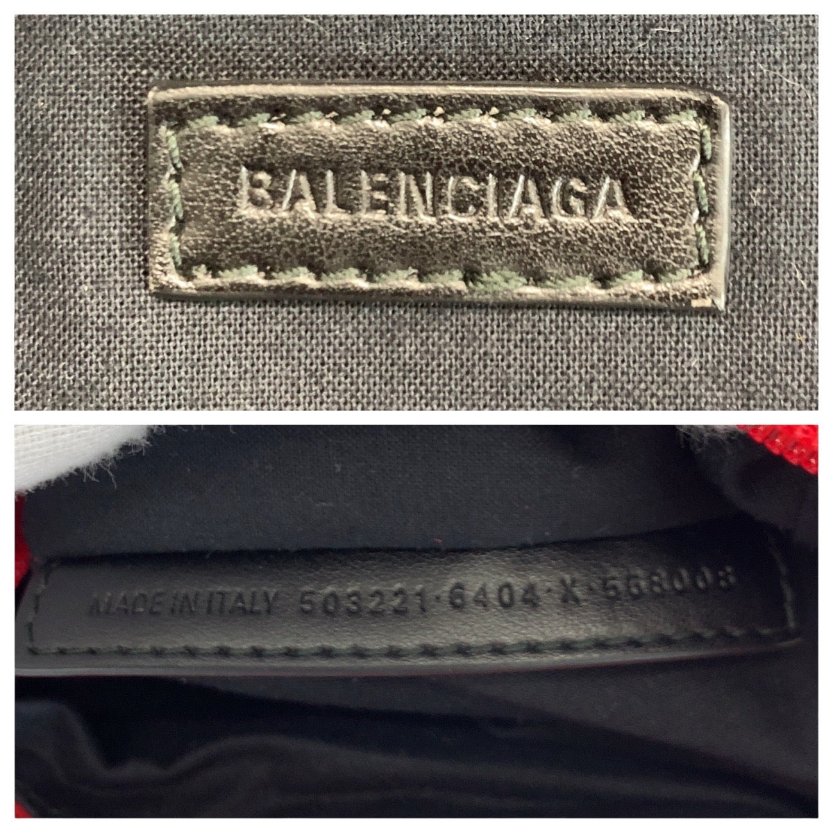 BALENCIAGA Backpack 503221 Nylon Red black Explorer