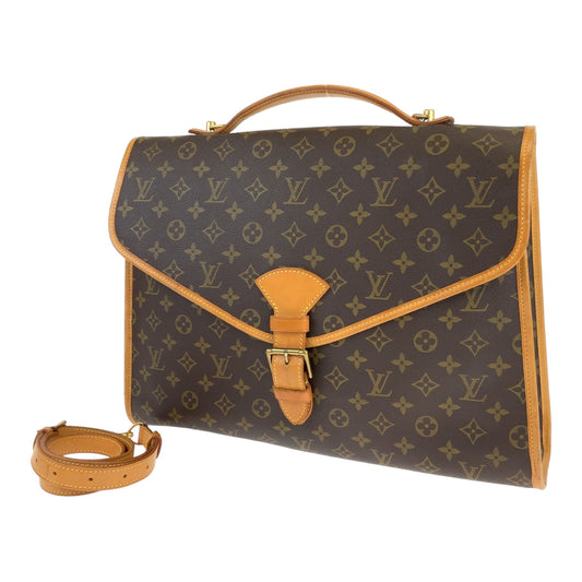 LOUIS VUITTON Business bag M51120 PVC Brown Monogram Beverly MM