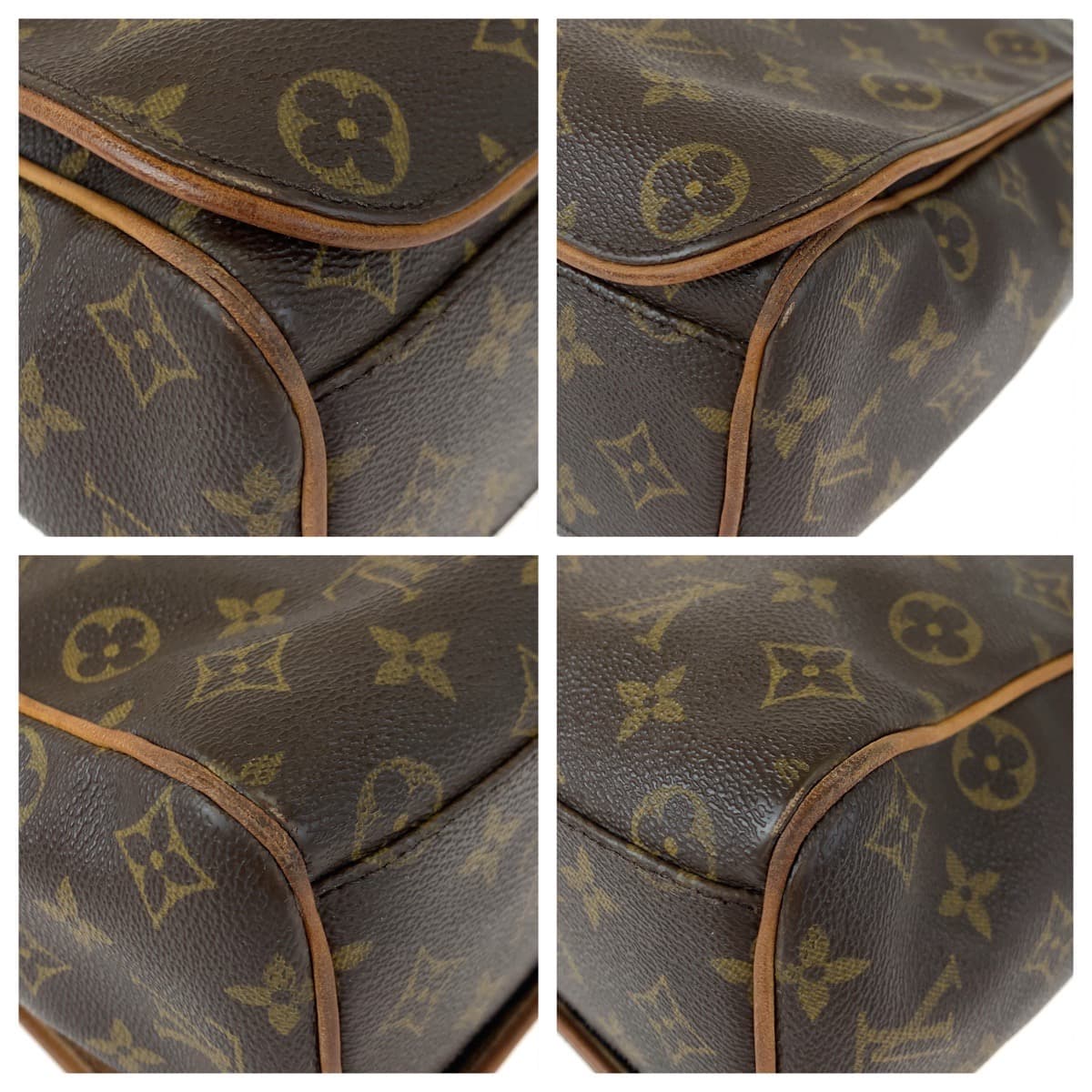 LOUIS VUITTON Shoulder Bag M45257 PVC Brown Monogram Abbesses