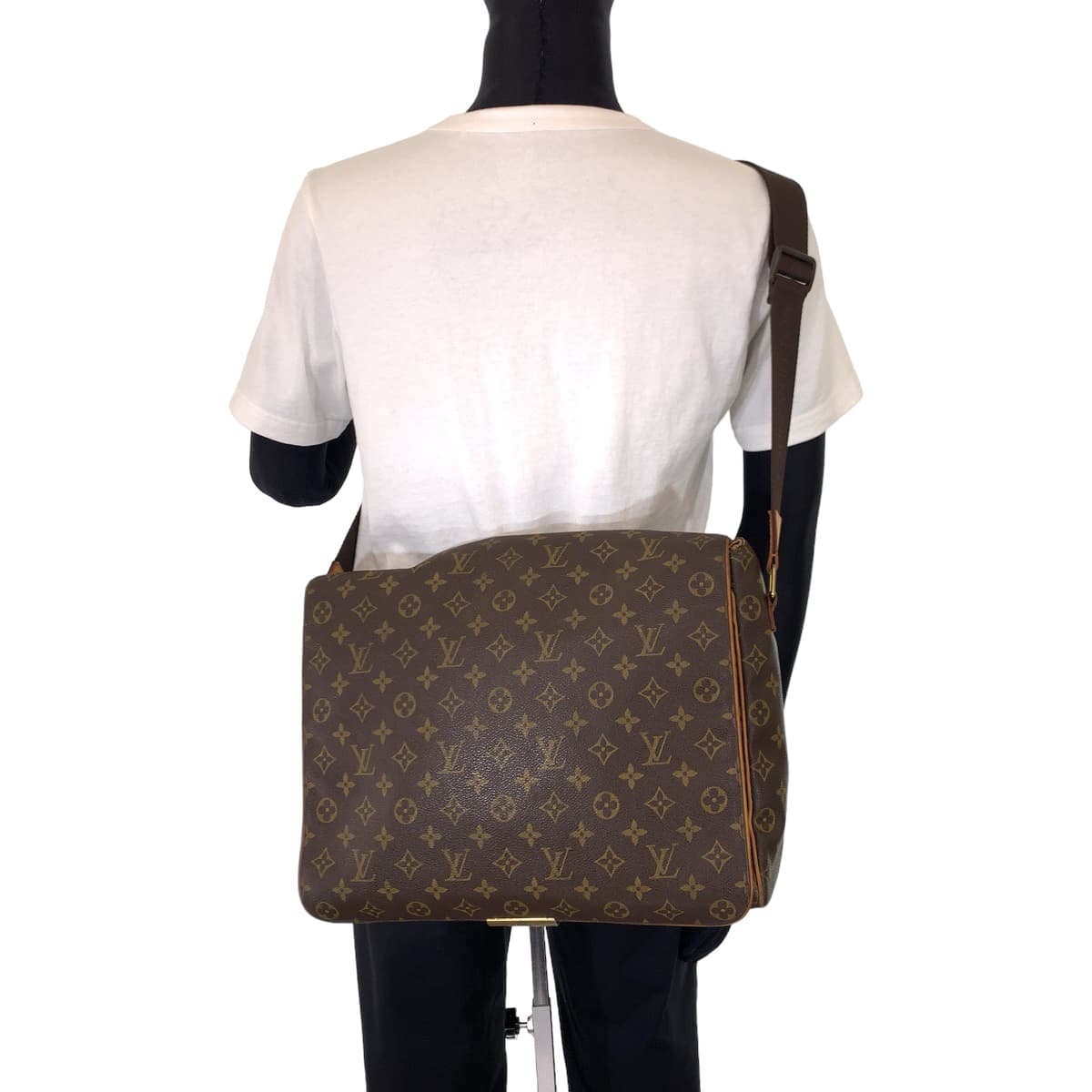 LOUIS VUITTON Shoulder Bag M45257 PVC Brown Monogram Abbesses