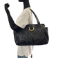 GUCCI Tote Bag 189831 leather Black Silver Abbey