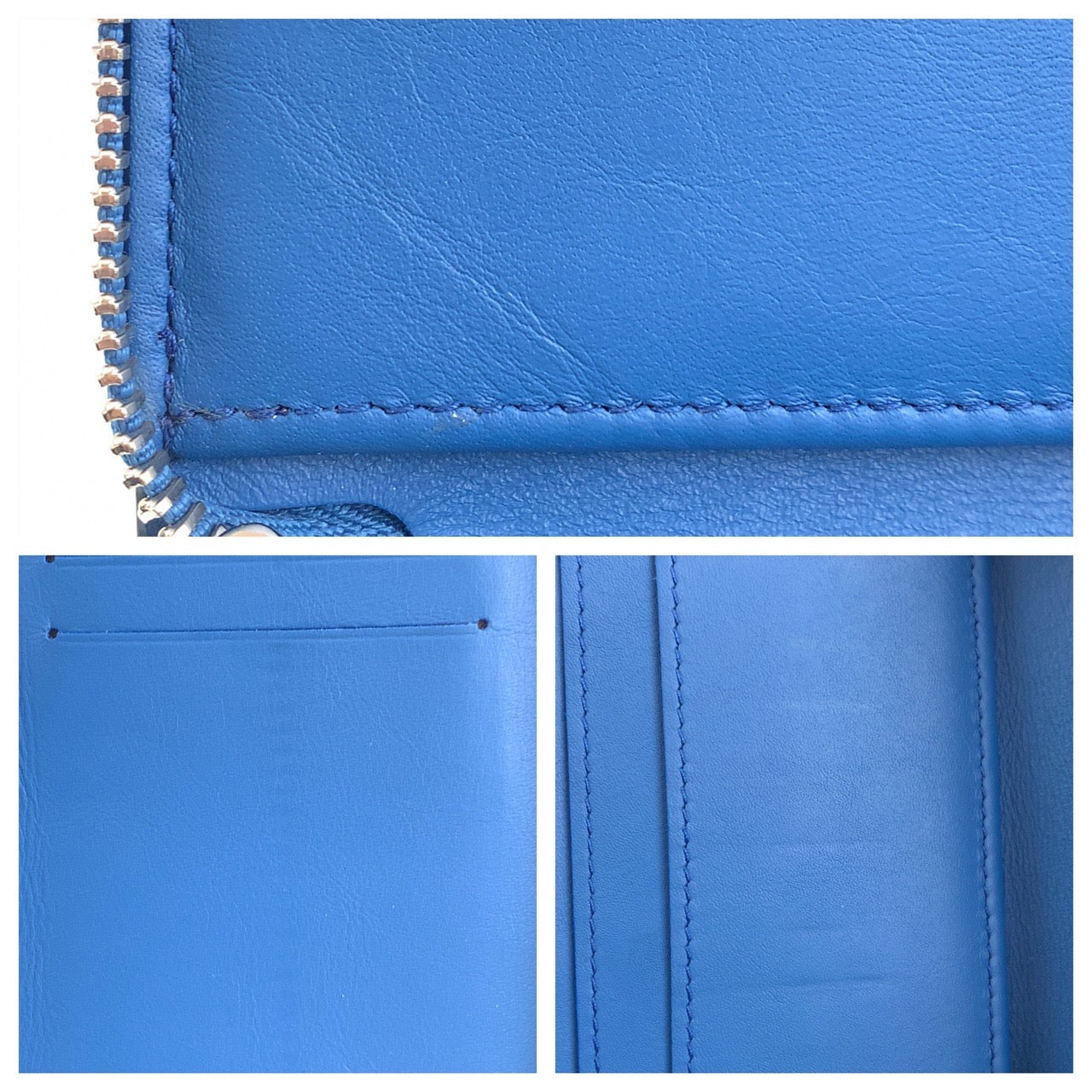 LOUIS VUITTON Long Wallet Purse M58411 leather blue Taurillon Clemence Leather Zippy Wallet Vertical