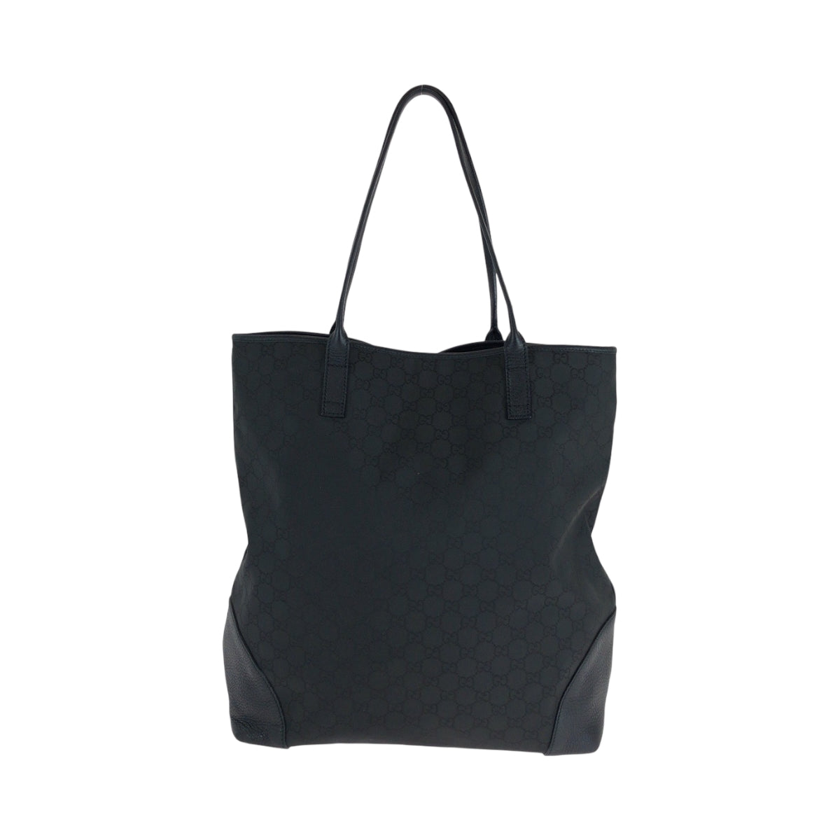 GUCCI Tote Bag 263345 Nylon Black GoldMetal