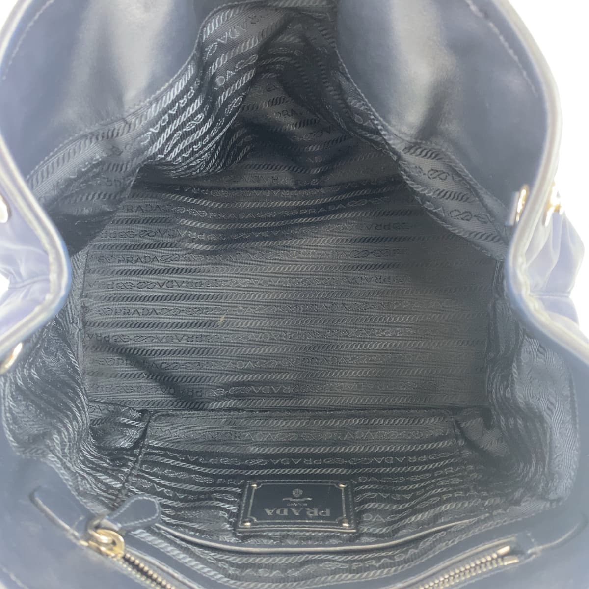 PRADA Tote Bag Nylon Navy Test