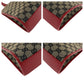 GUCCI Handbag 002 1065 GG canvas Gray Red Gold Metal Jackie