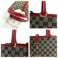 GUCCI Handbag 002 1065 GG canvas Gray Red Gold Metal Jackie