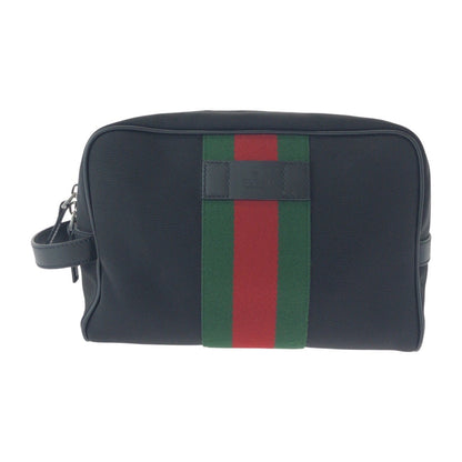 GUCCI business bag 630916 canvas Black SilverMetal Sherry line