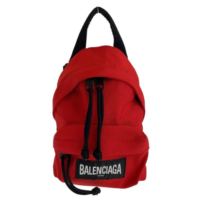 BALENCIAGA Shoulder Bag Nylon Red black Explorer
