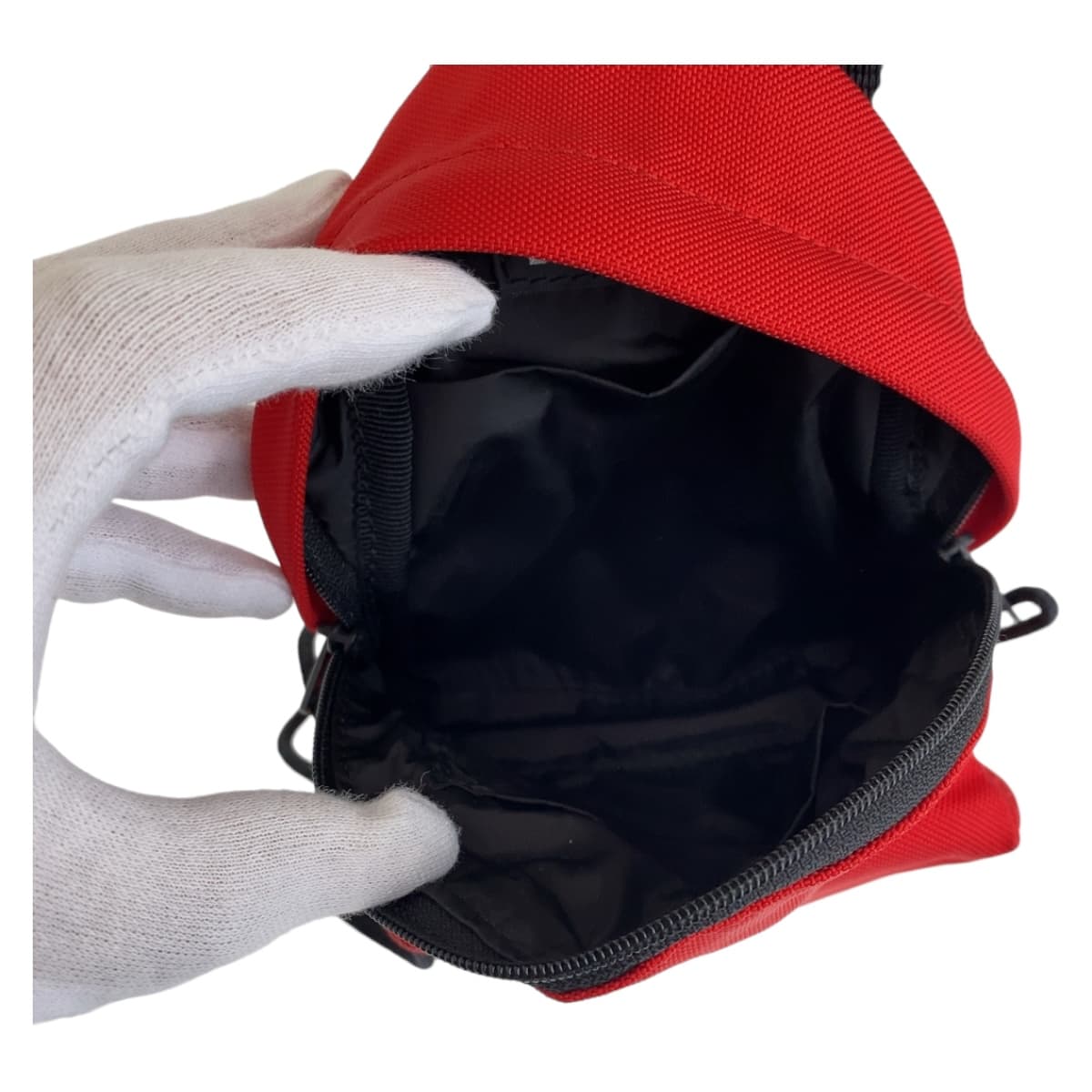 BALENCIAGA Shoulder Bag Nylon Red black Explorer