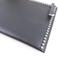 FENDI Clutch bag 8M0370 7MP F0V3X leather black Karl Lagerfeld Studs carlito flat clutch Women Used Authentic