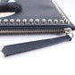 FENDI Clutch bag 8M0370 7MP F0V3X leather black Karl Lagerfeld Studs carlito flat clutch Women Used Authentic