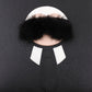 FENDI Clutch bag 8M0370 7MP F0V3X leather black Karl Lagerfeld Studs carlito flat clutch Women Used Authentic
