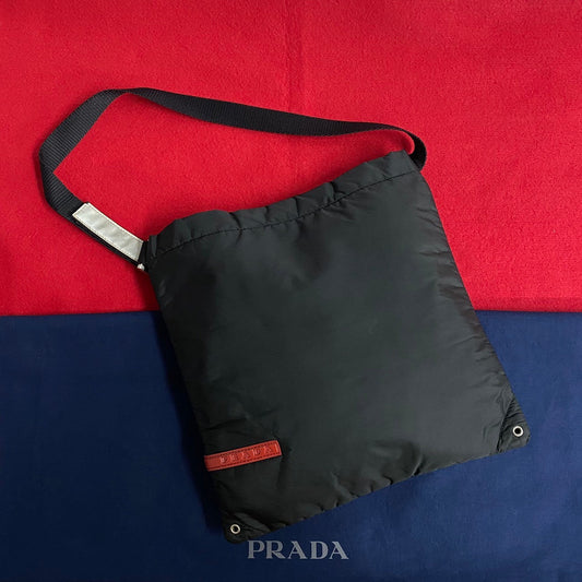 PRADA Shoulder Bag Nylon black PRADA Sports mens(Unisex) Used Authentic