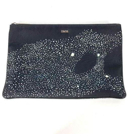 Dior Clutch bag Nylon black PETER DOIG PETER DOIG logo mens Used Authentic