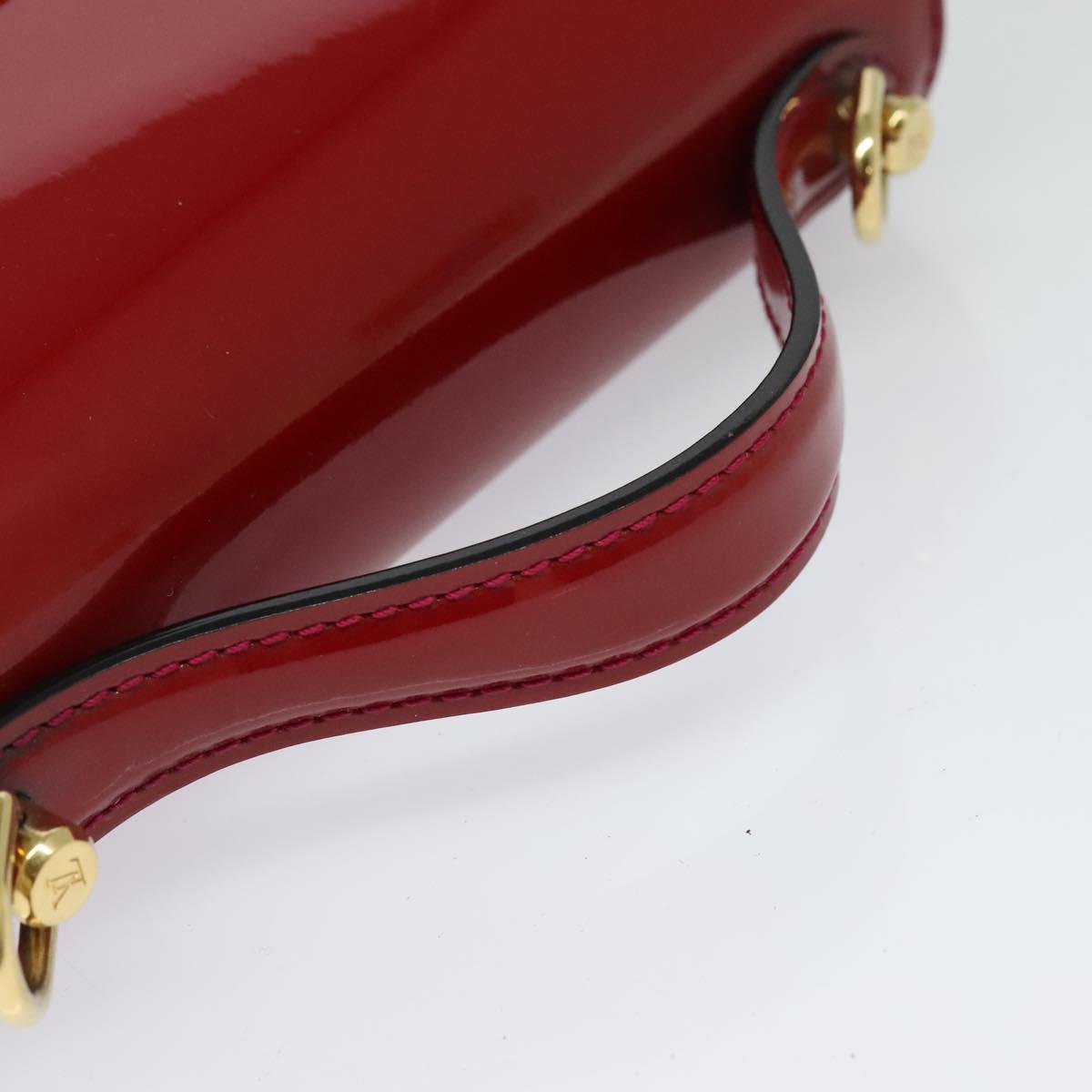 LOUIS VUITTON Vernis Monceau BB Two Way Hand Bag Rose Andian