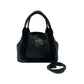 BALENCIAGA Shoulder Bag leather black Navy kabas Women Used Authentic