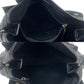 BALENCIAGA Shoulder Bag leather black Navy kabas Women Used Authentic