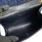 Dior Shoulder Bag Canvas, Leather Navy Trotter Pattern logo Metal Women Used Authentic
