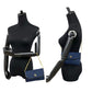 Dior Shoulder Bag Canvas, Leather Navy Trotter Pattern logo Metal Women Used Authentic