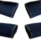 Dior Shoulder Bag Canvas, Leather Navy Trotter Pattern logo Metal Women Used Authentic