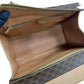 CELINE Handbag Leather, PVC Brown Macadam Blason Pattern Women Used Authentic