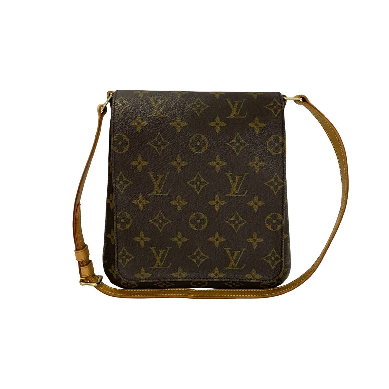 LOUIS VUITTON Shoulder Bag M51387 Leather, PVC Brown Monogram Musette Salsa mens(Unisex) Used Authentic
