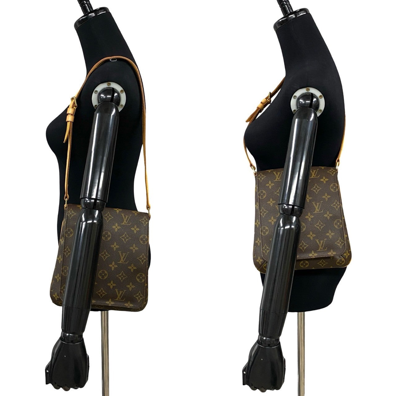 LOUIS VUITTON Shoulder Bag M51387 Leather, PVC Brown Monogram Musette Salsa mens(Unisex) Used Authentic