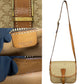 CELINE Shoulder Bag Leather, PVC Brown Macadam Blason Triomphe Pattern Women Used Authentic
