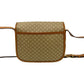 CELINE Shoulder Bag Leather, PVC Brown Macadam Blason Triomphe Pattern Women Used Authentic