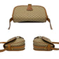 CELINE Shoulder Bag Leather, PVC Brown Macadam Blason Triomphe Pattern Women Used Authentic