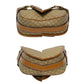 CELINE Shoulder Bag Leather, PVC Brown Macadam Blason Triomphe Pattern Women Used Authentic