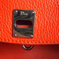 Dior Handbag leather pink open bar small Tote Bag Women Used Authentic