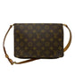 LOUIS VUITTON Shoulder Bag M51257 leather Brown Monogram Musette tango short