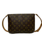 LOUIS VUITTON Shoulder Bag M51257 leather Brown Monogram Musette tango short