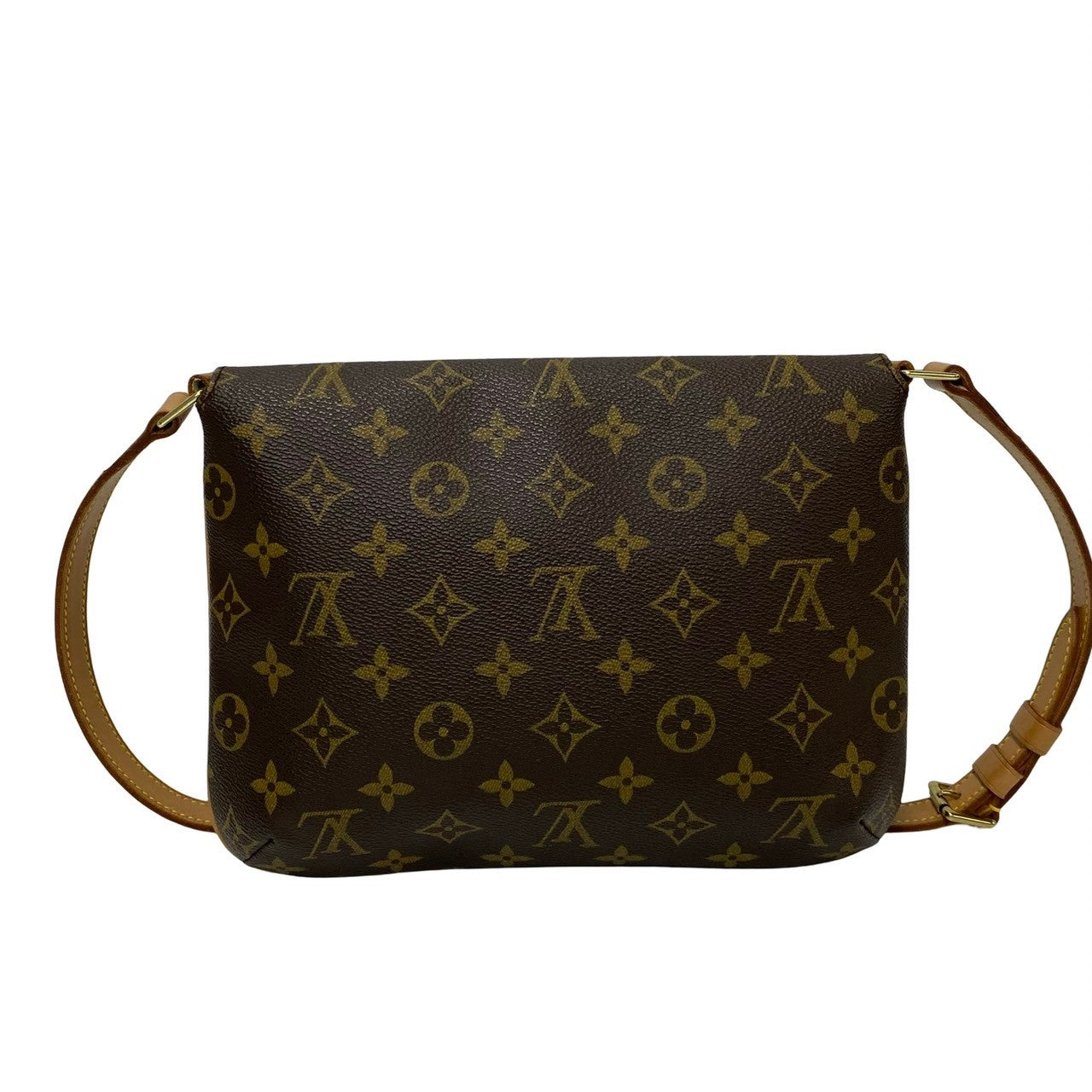 LOUIS VUITTON Shoulder Bag M51257 leather Brown Monogram Musette tango short