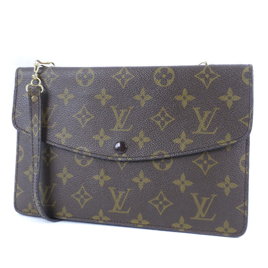 LOUIS VUITTON Shoulder Bag M51815 Monogram canvas Brown vintage Double mule Women Used Authentic