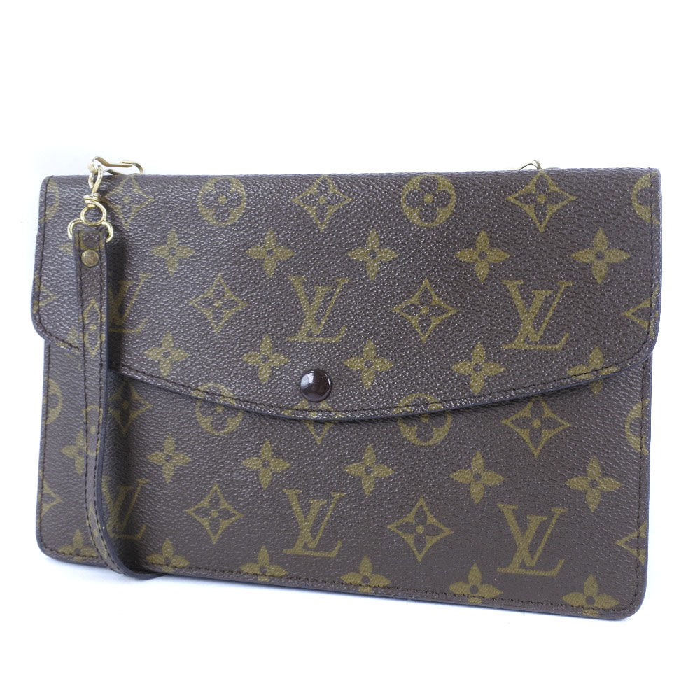 LOUIS VUITTON Shoulder Bag M51815 Monogram canvas Brown vintage Double mule Women Used Authentic