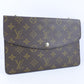 LOUIS VUITTON Shoulder Bag M51815 Monogram canvas Brown vintage Double mule Women Used Authentic