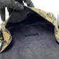 LOEWE Shoulder Bag Canvas, Leather black Anagram logo all-over pattern Women Used Authentic