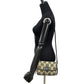 LOEWE Shoulder Bag Canvas, Leather black Anagram logo all-over pattern Women Used Authentic