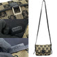 LOEWE Shoulder Bag Canvas, Leather black Anagram logo all-over pattern Women Used Authentic