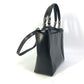 Dior Handbag leather black 2WAY bag Maris Pearl Women Used Authentic