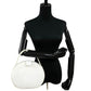 LOEWE Handbag leather white anagram Women Used Authentic