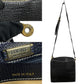LOEWE Shoulder Bag leather black logo Women Used Authentic