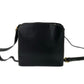 LOEWE Shoulder Bag leather black logo Women Used Authentic