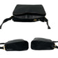 LOEWE Shoulder Bag leather black logo Women Used Authentic